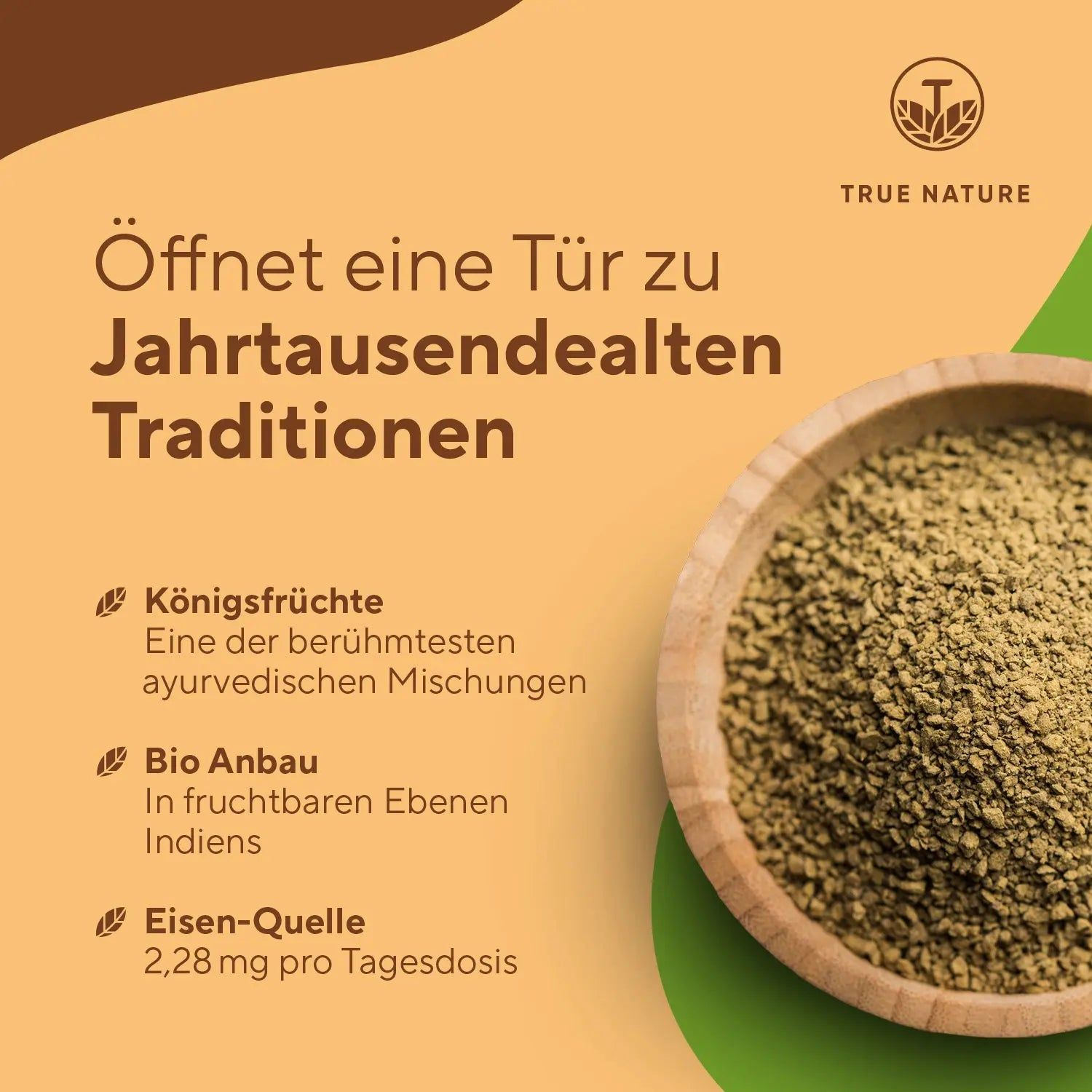TRUE NATURE® Bio Triphala Kapseln - Vegan & Made in Germany