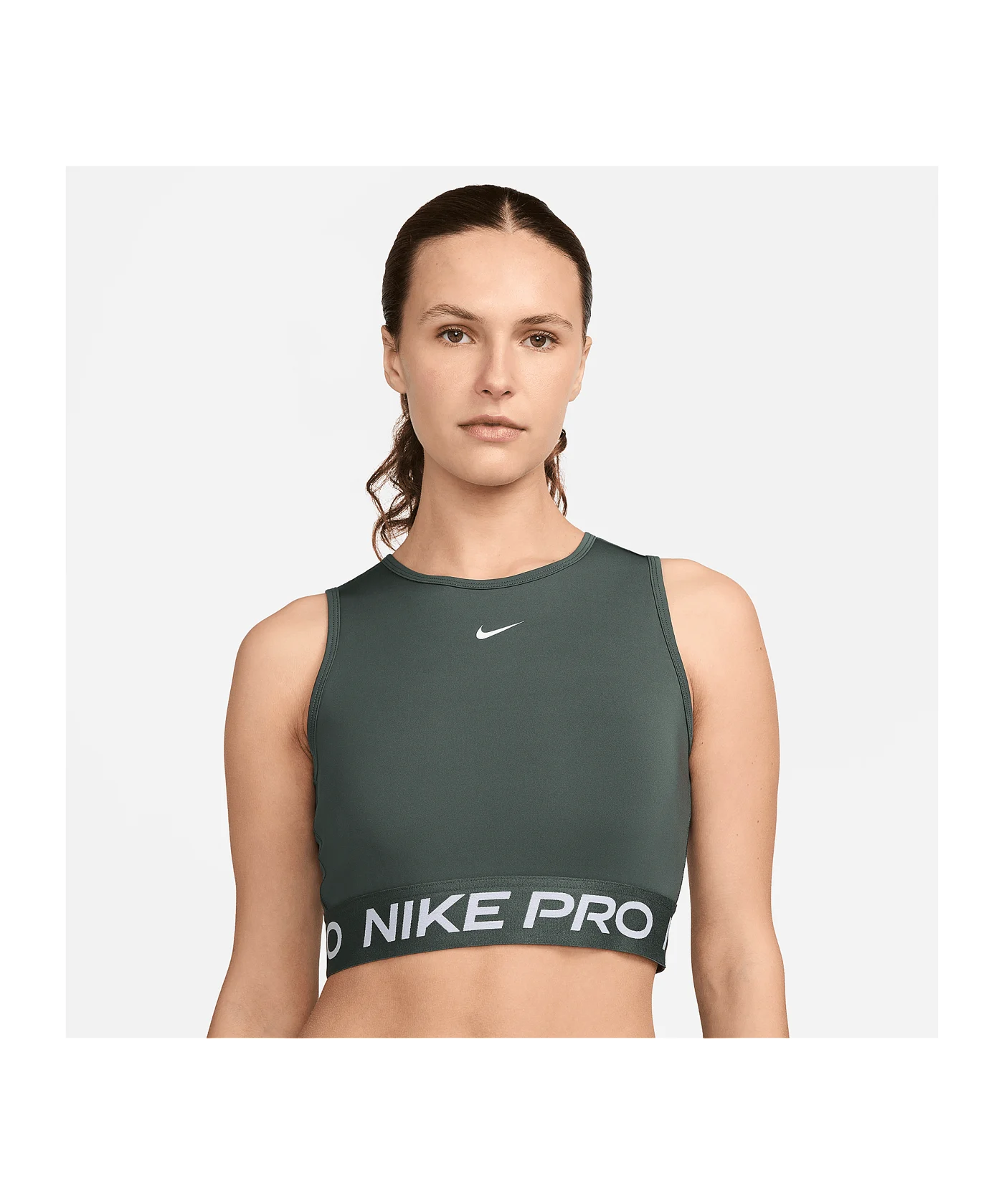 Nike Pro 365 Crop Tanktop Damen Grün F338