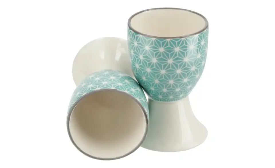 Eierbecher Petrol, 2er-Set Juna
