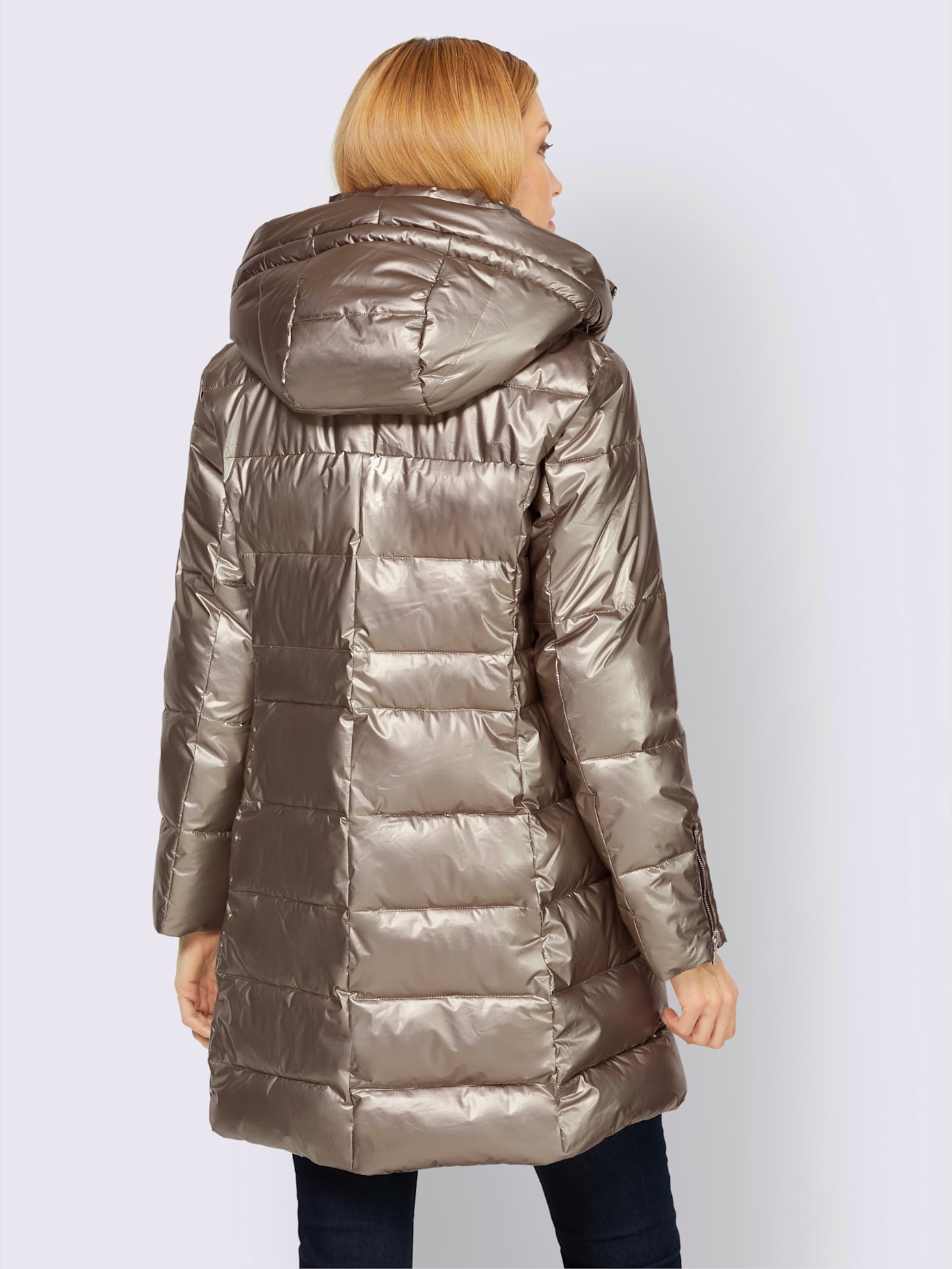 Veste style métallique brillant