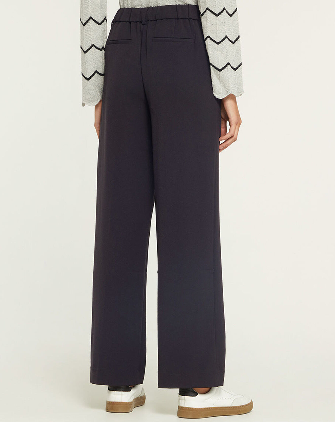 Yerse Pantalon large Lugano noir