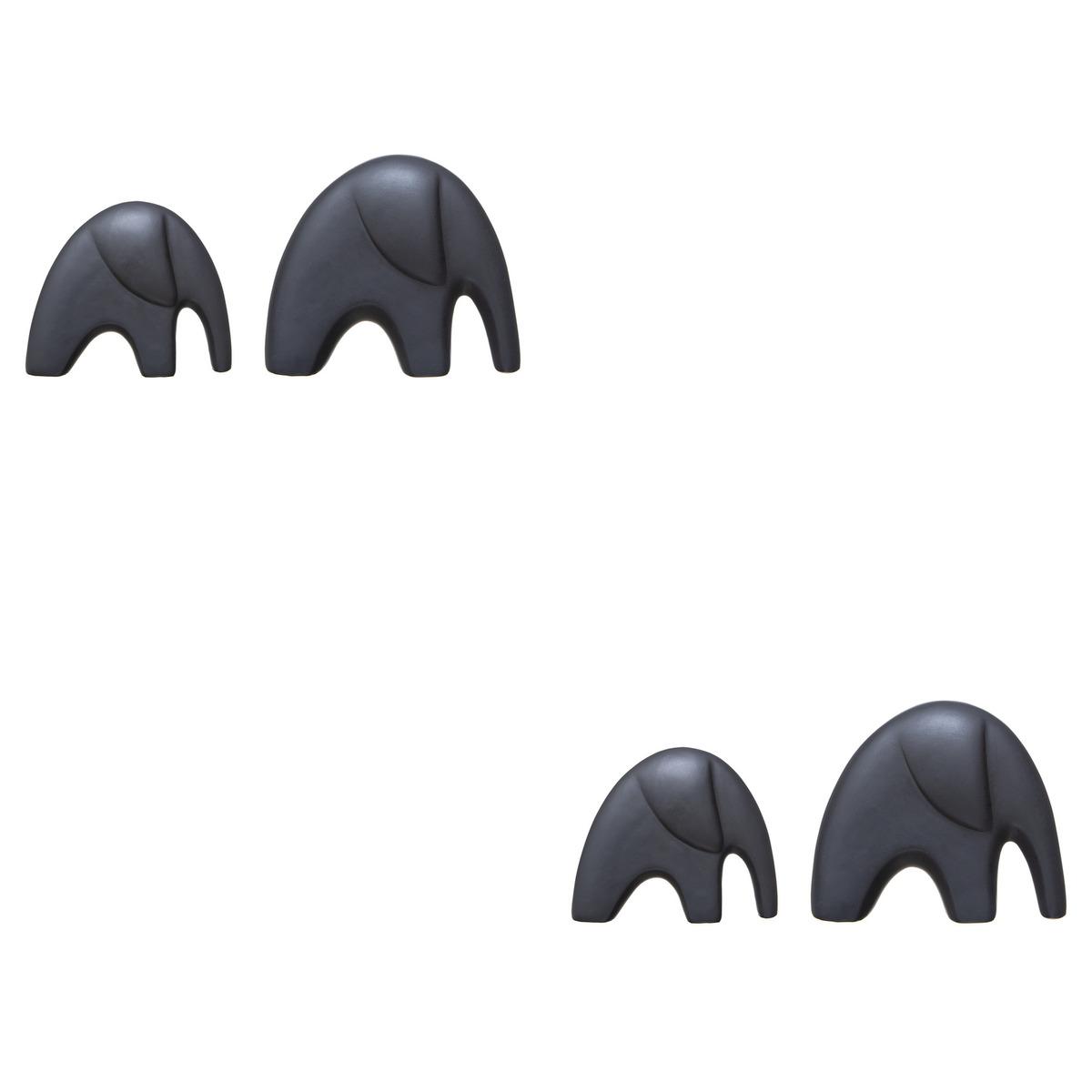 ELEPHANTS CERAMIQUE D.14X4.5X12CM