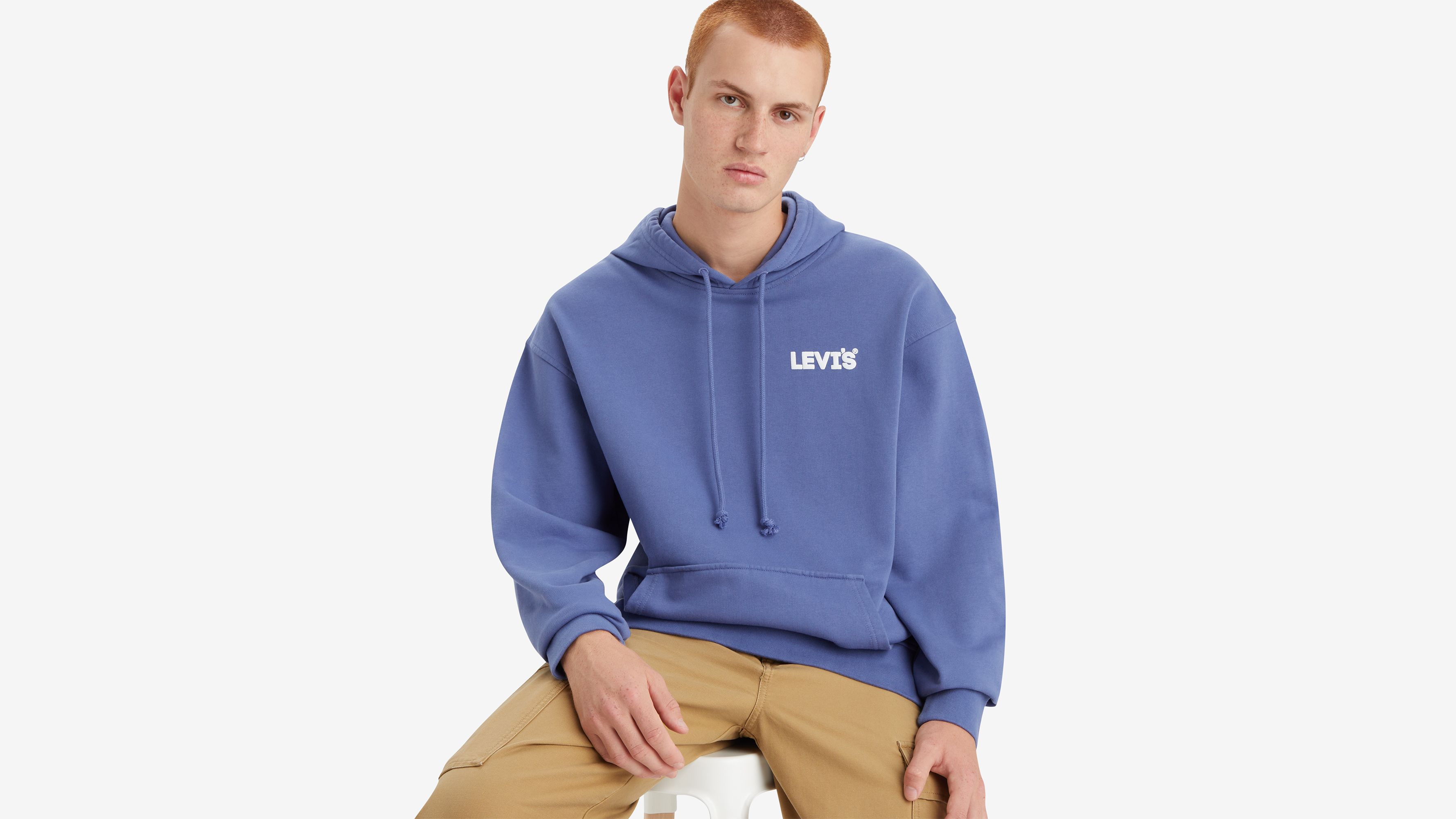 Sweat à capuche graphique Relaxed - Headline Hoodie Coastal Fjord - Bleu