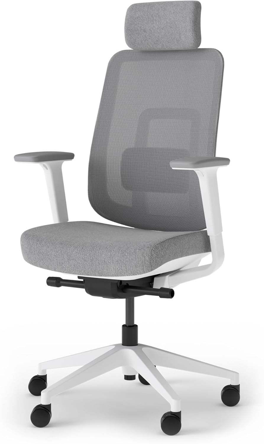 Ergotopia PureBack ergonomischer Bürostuhl – Schreibtischstuhl ergonomisch mit Kopfstütze, 4D-Armlehnen & Synchronmechanik – Für Home Office, Büro & Gaming – Bequemer Drehstuhl für gesundes Sitzen