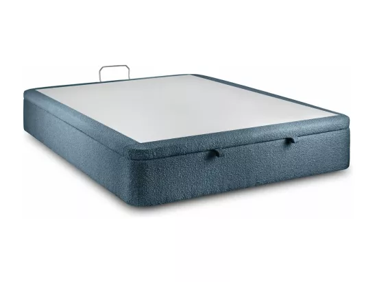 Sommier Coffre Bouclette Bleu 140x190 H39cm