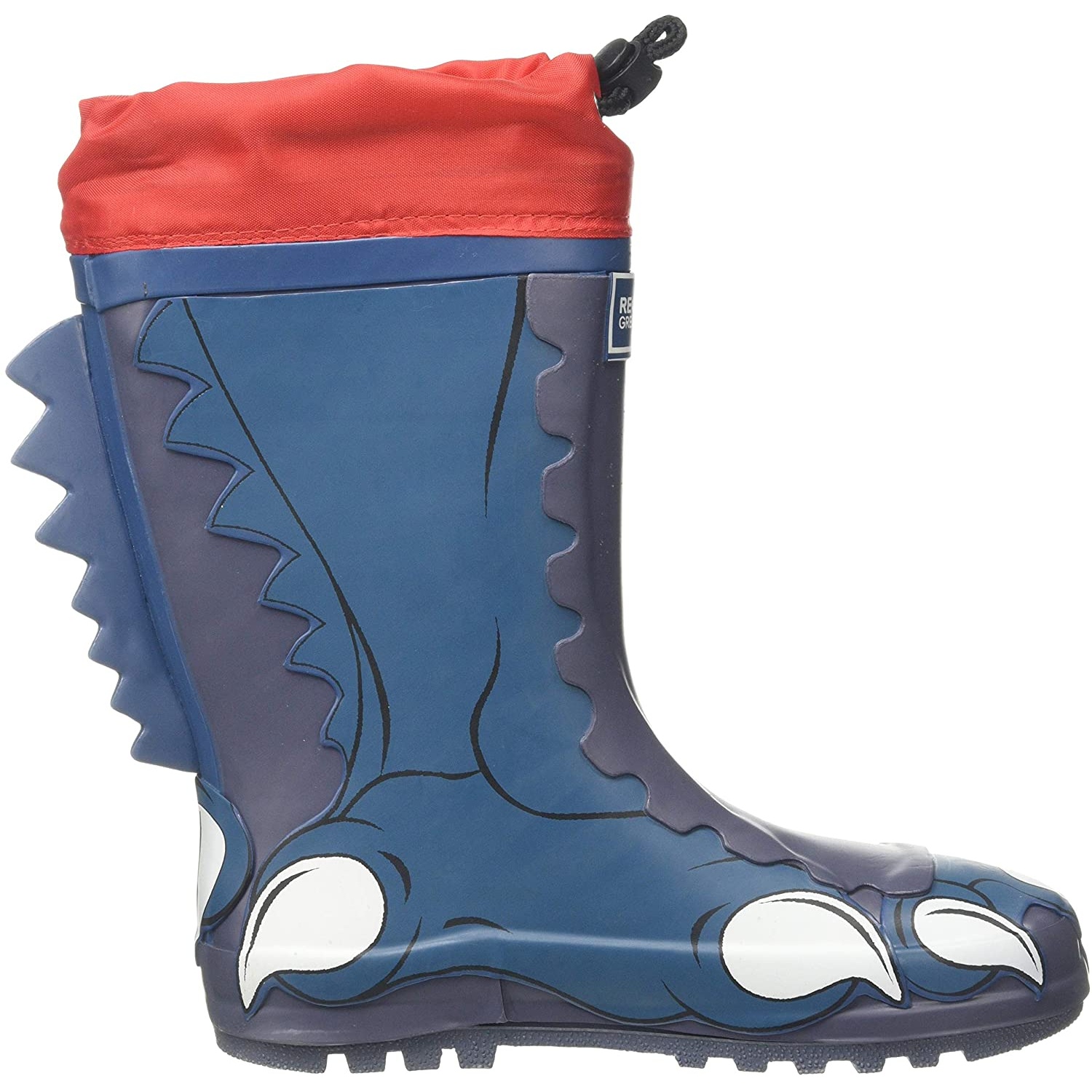 Botas de chuva com cadarço e estampa de dinossauro da Regatta