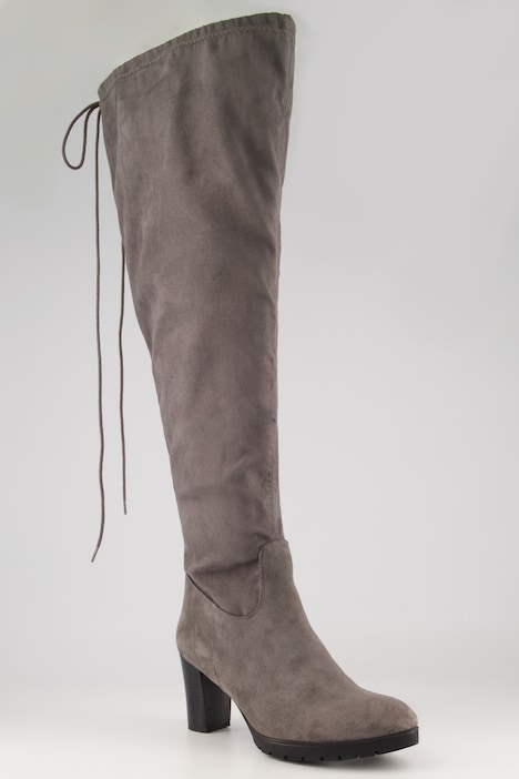Overknee-Stiefel, XXL-Schaft, Reißverschluss, Weite H
