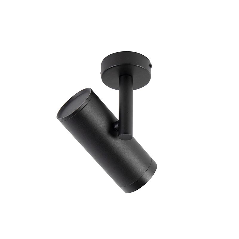Design plafondspot zwart kantelbaar GU10 50mm - Scopio Honey