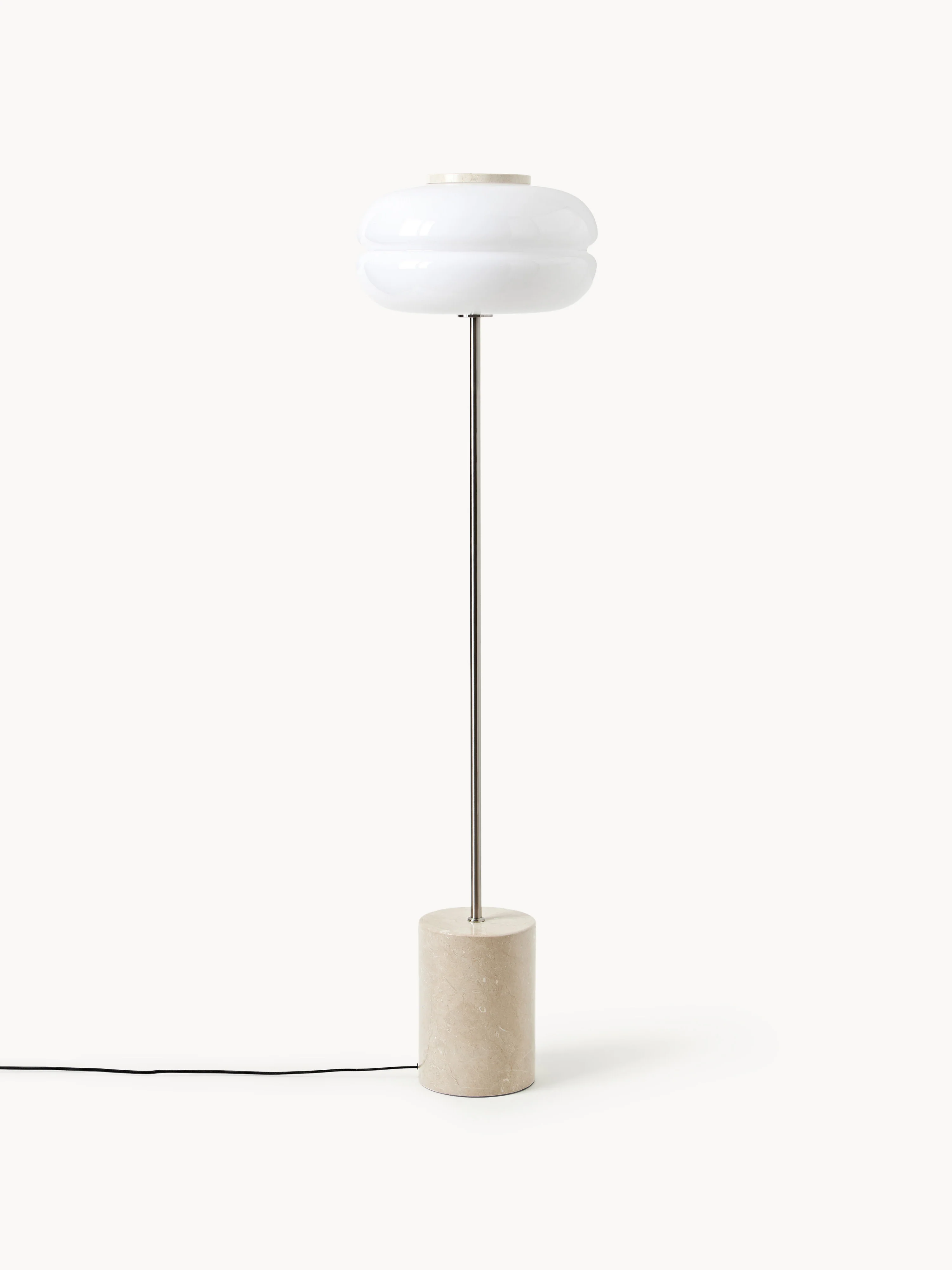 Vloerlamp Bun met marmeren voet