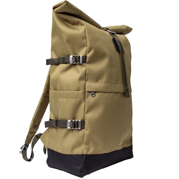 Sac à dos lifestyle SANDQVIST ICON ROLLTOP BACKPACK L OLIVE DRAB WITH BLACK LEATHER