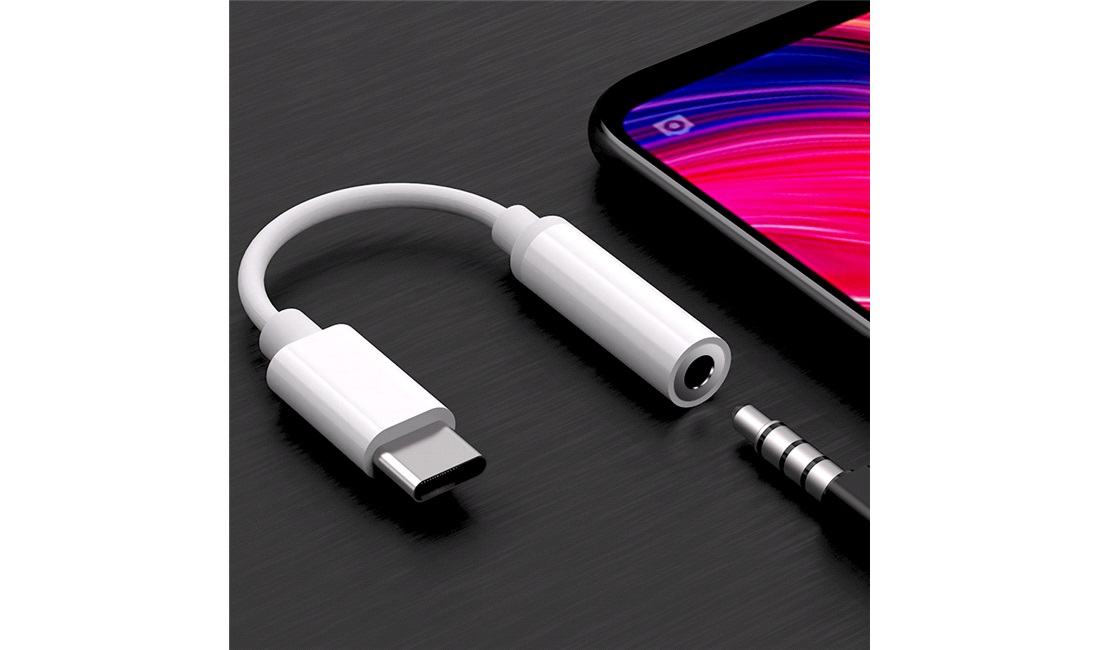 USB-C kabel til Mini jack 0,1M