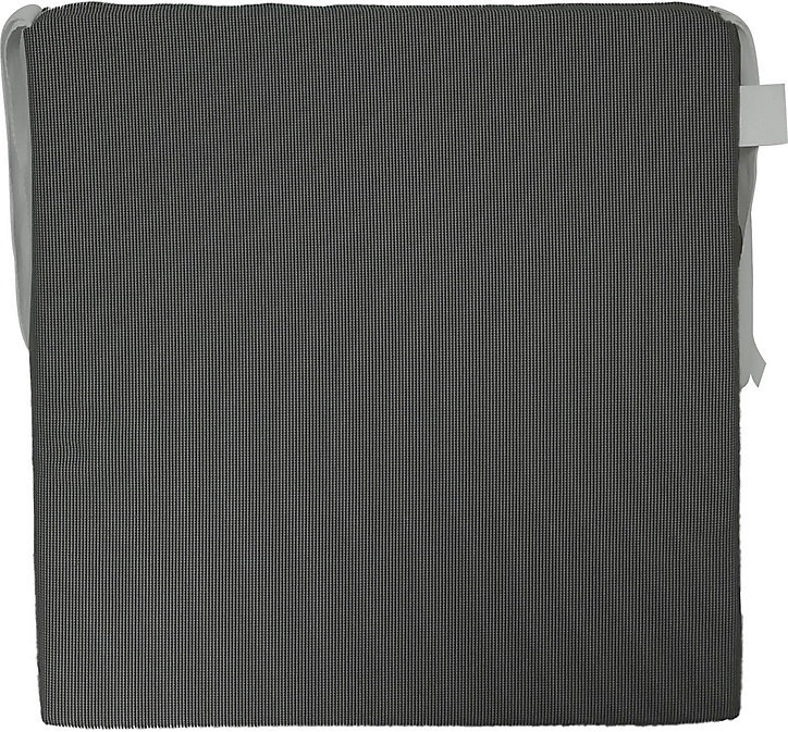 Galette de chaise carrée Florida gris 40 x 40 cm