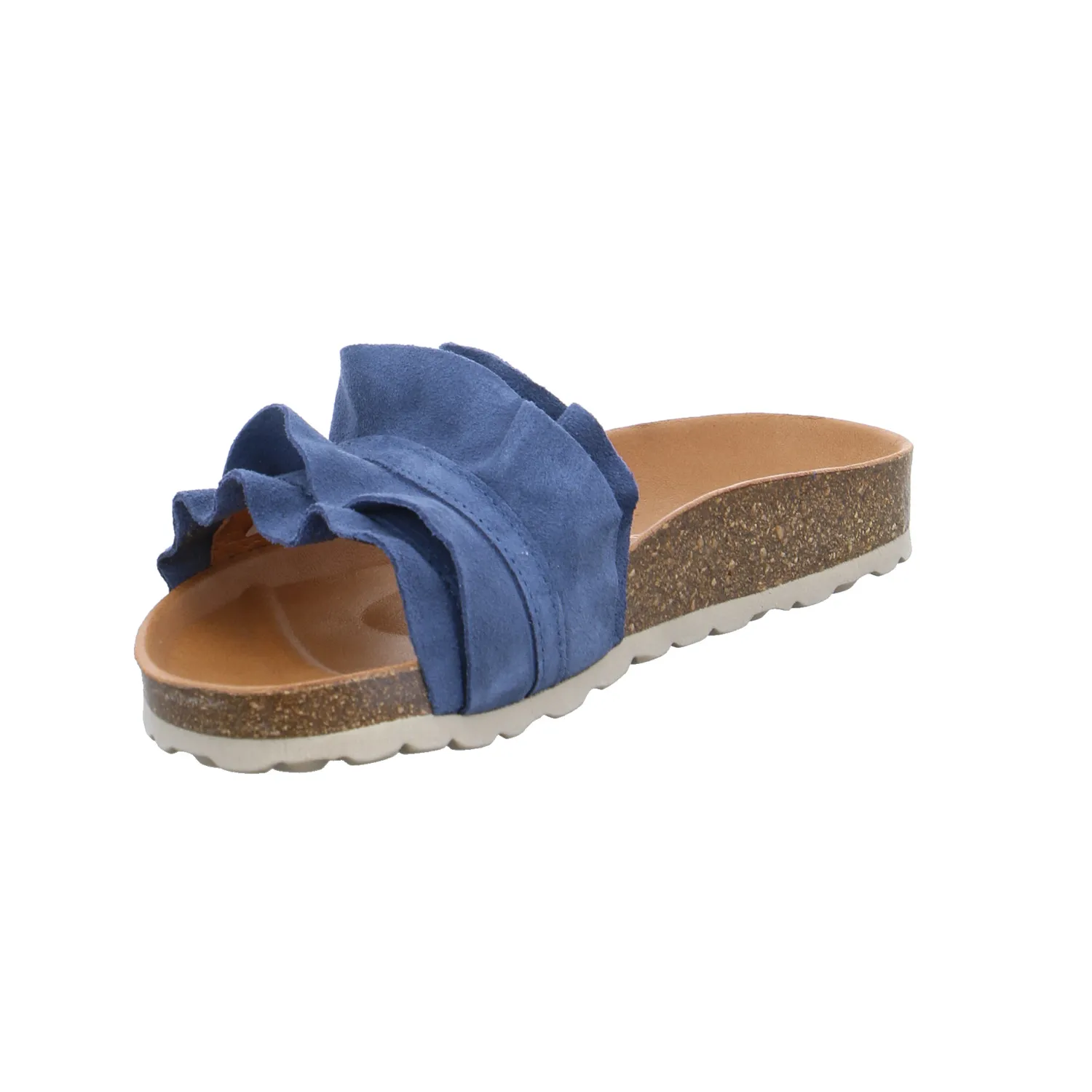 VERBENAS Bio-Fussbett Blau Leder