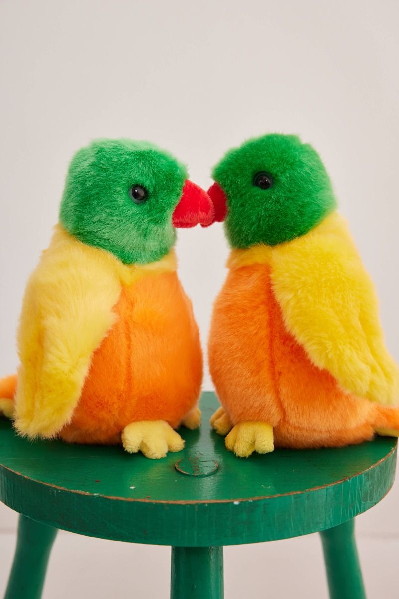 Peluche oiseau - Les Inséparables Mercredi et Patati