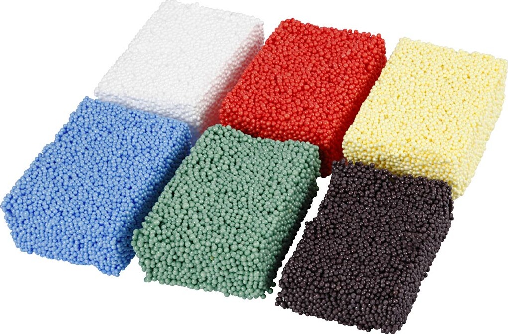 Soft Foam - Modellervoks Sæt - Standardfarver - 6X10 G