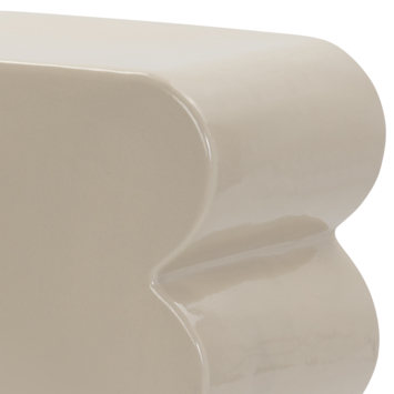 KARWEI bijzettafel Lizzy beige keramiek 26 x 35 cm