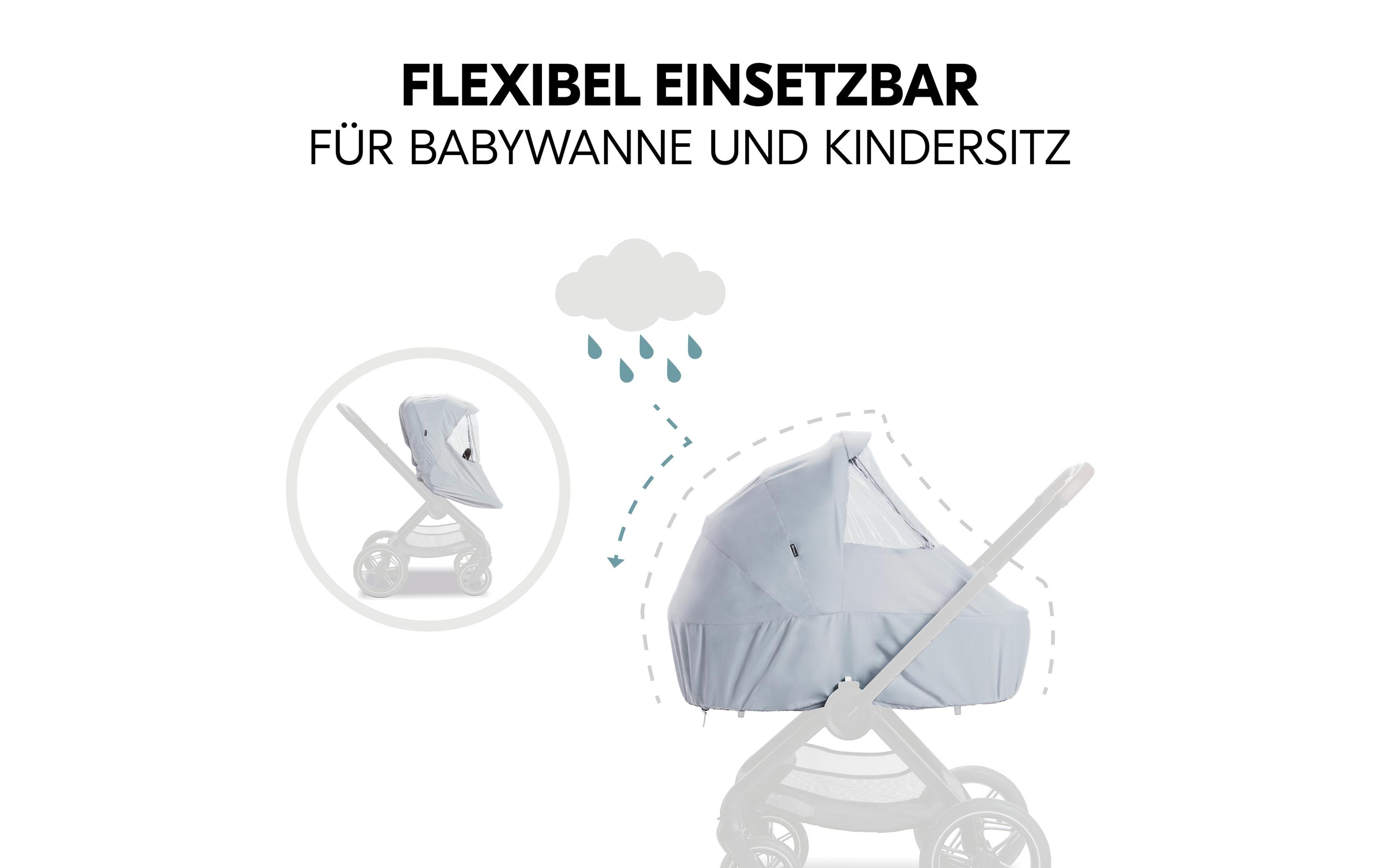 Regenschutz Walk N Care Raincover GreyRegenverdeck für Walk N Care Babywanne und Buggy