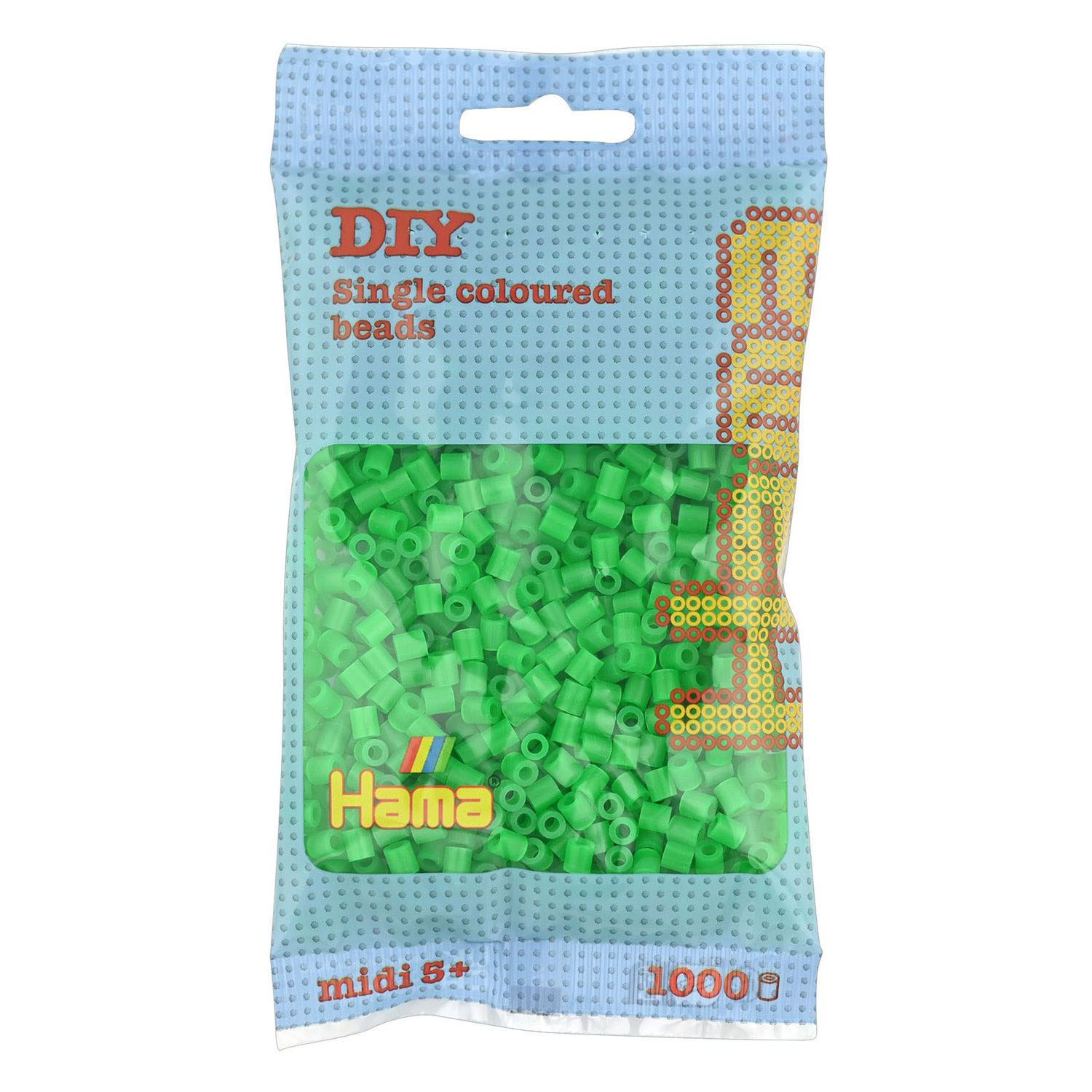 Hama Strijkkralen - Groen Neon (037), 1000st.