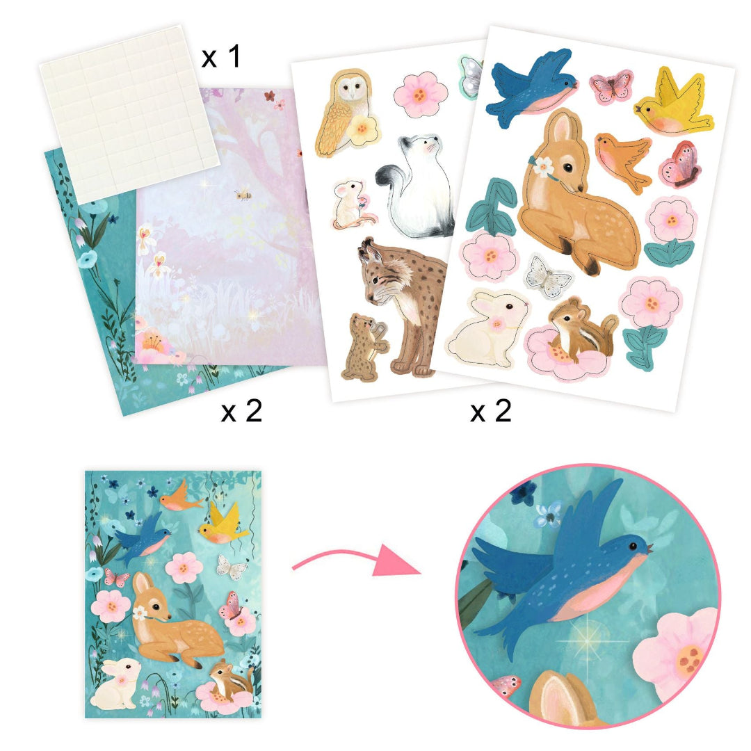 djeco knutselset fluffy box