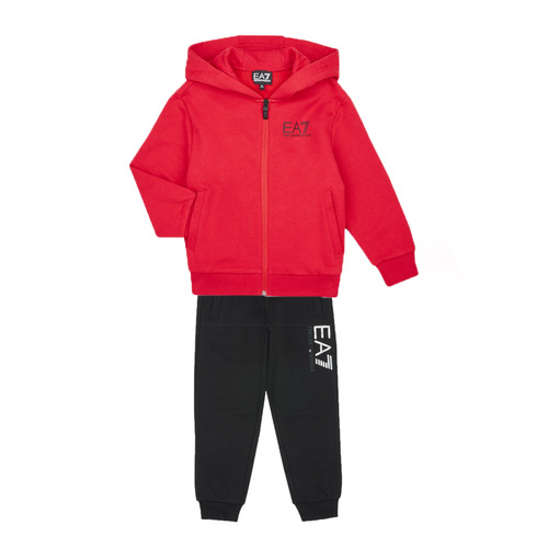 Emporio Armani EA7 - VISIBILITY TRACKSUIT - Noir / Rouge