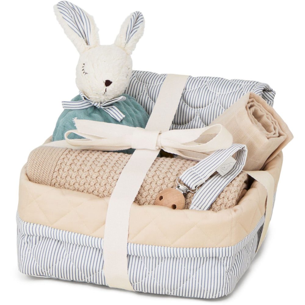 Køb Cam Cam Copenhagen Classic Stripes Blue Baby Shower Gavekurv