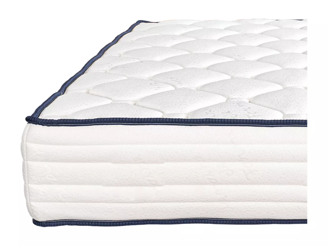 Matelas CUBA 90x190 cm à ressorts ensachés, en mousse haute densité, indépendance du couchage, face été/hiver, épaisseur 27cm