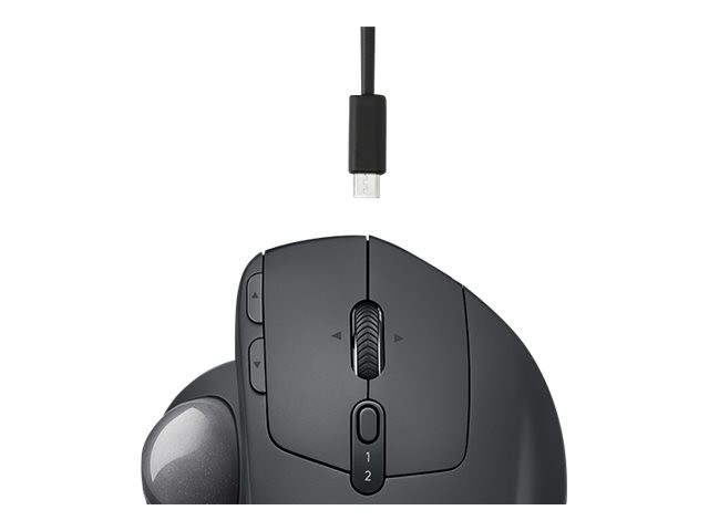 Logitech - MX Ergo Graphite Wireless Trackball