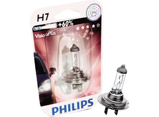 LÂMPADA PARA FARÓL PHILIPS H7 VISION PLUS 60%