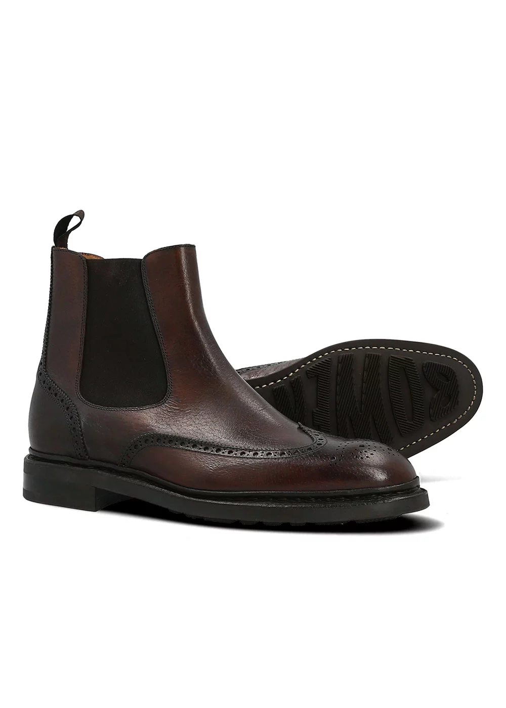 CHELSEA BOOTS SCARBOROUGH SANGLIER MARRON