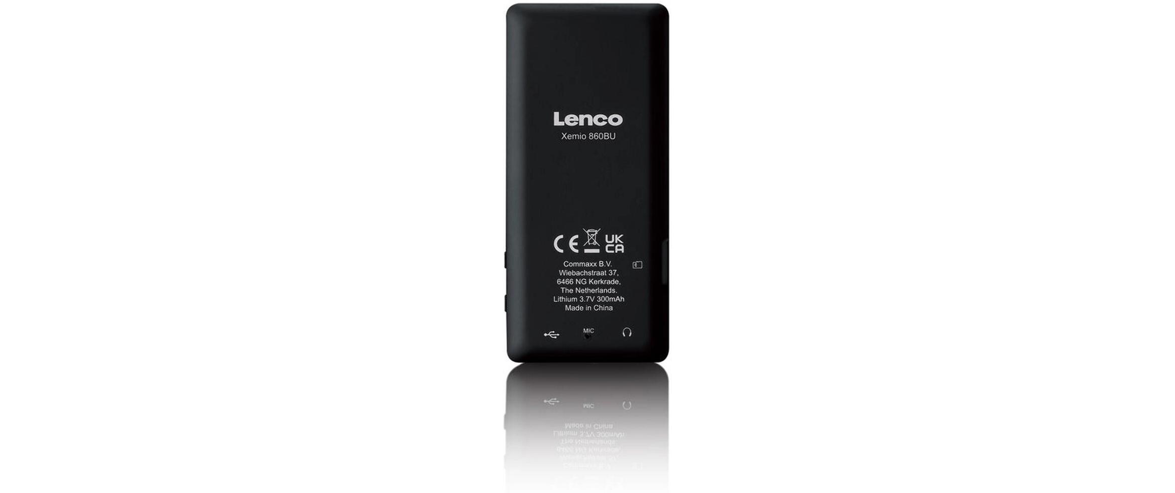 MP3 Player Xemio-860 Blau; SchwarzMP3-Player mit Bluetooth und 8 GB internem Speicher