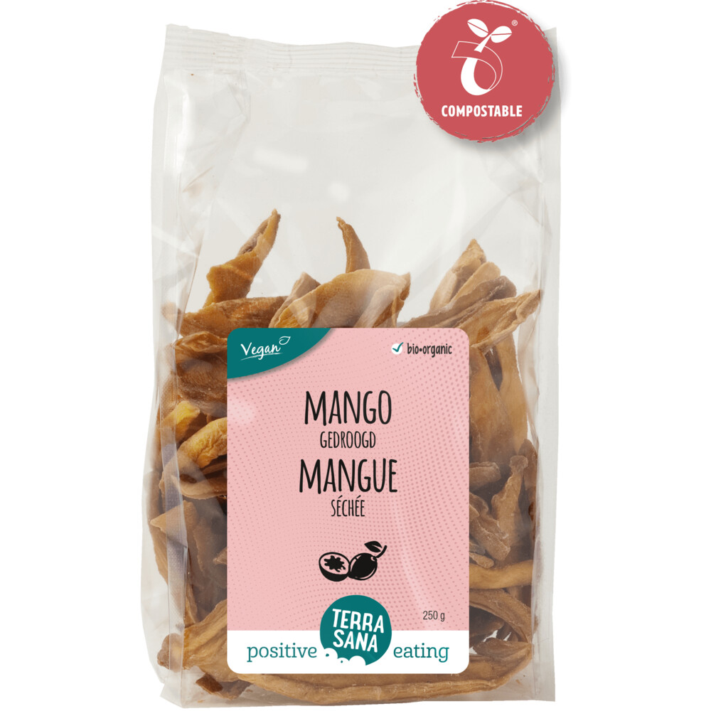 6x Terrasana Mango Reepjes Super 250 gr
