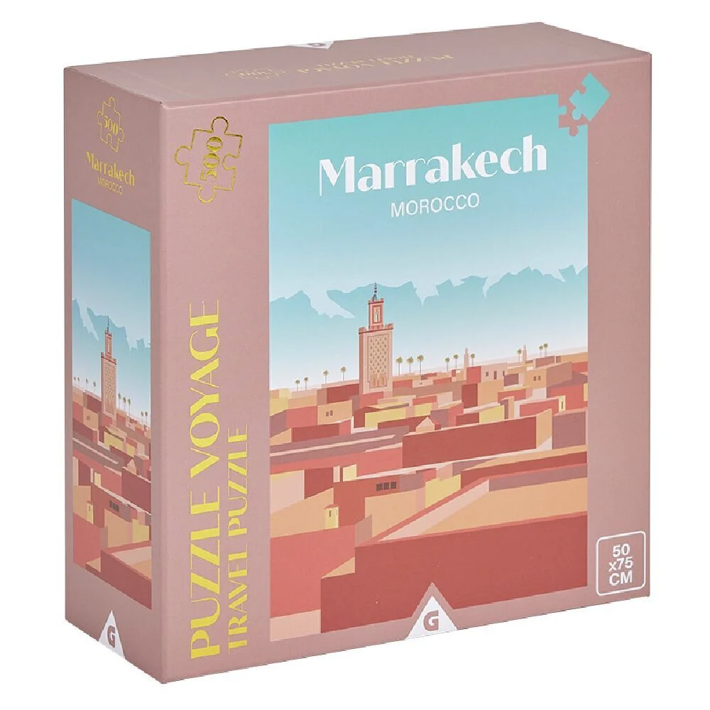 Puzzle voyage Marrakech Morocco 500 pièces 50x70cm