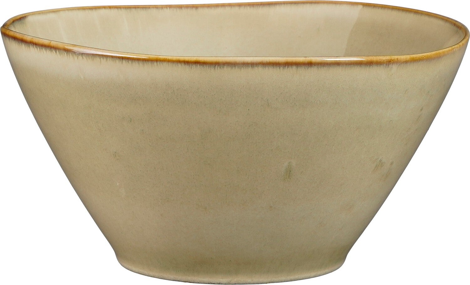 Mica Decorations schaal Racco beige D 23 H 12 cm