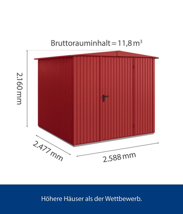 Hörmann Berry-Gerätehaus Classic-S Typ 2,