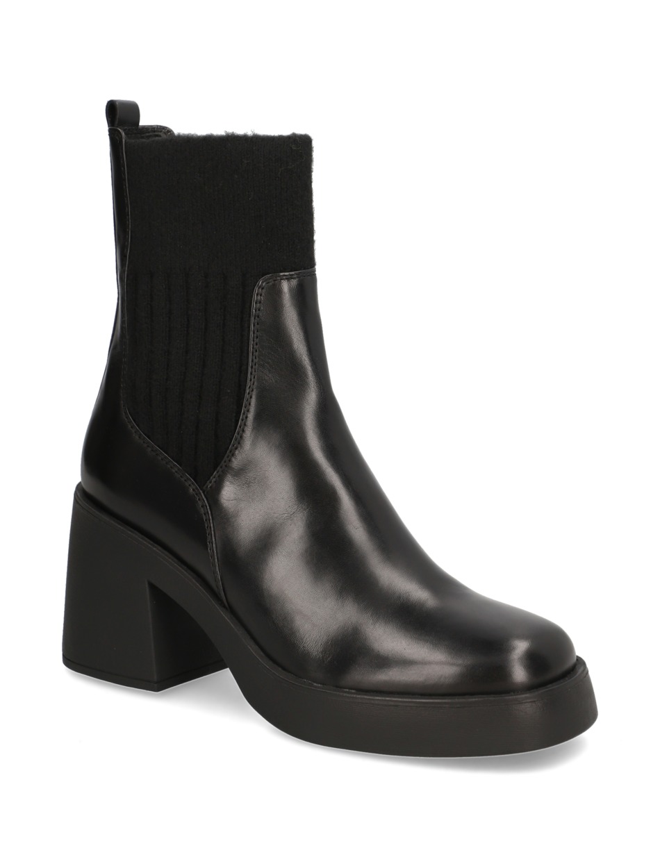 Glattleder Stiefelette