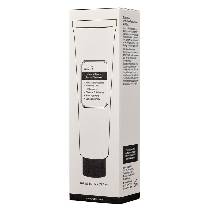 Klairs Gentle Black Facial Cleanser 140ml