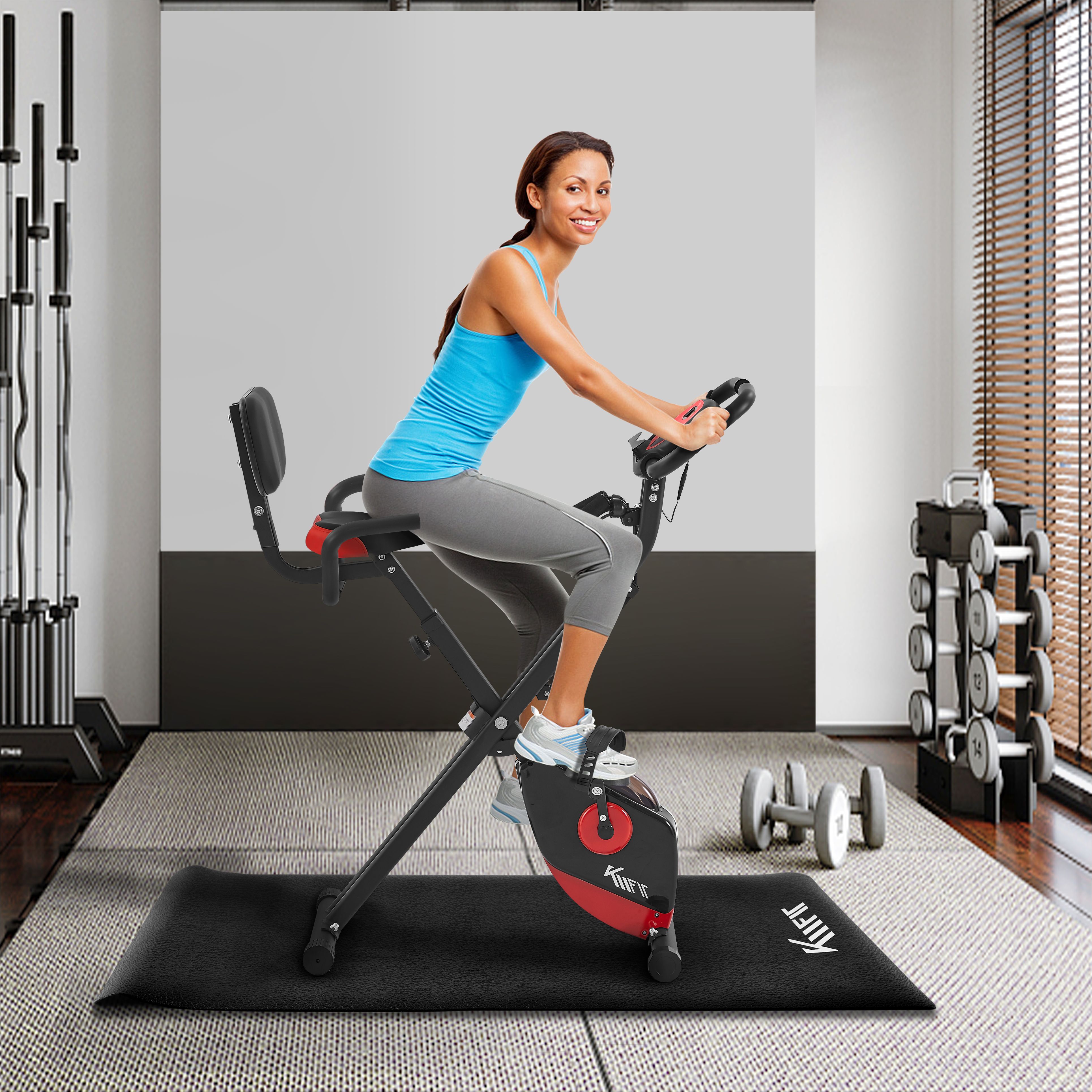 Heimtrainer Ergometer mit Power Ropes