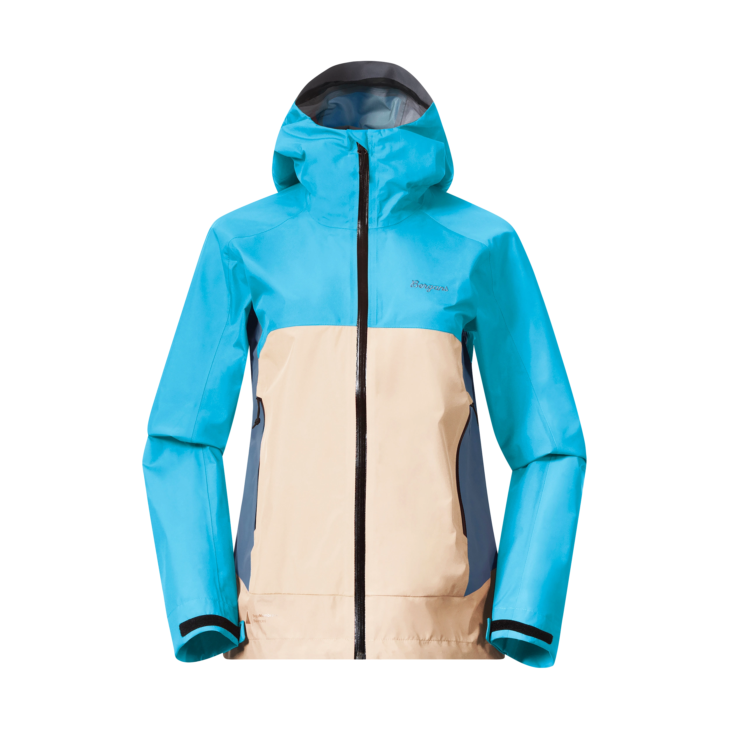 Vaagaa 3L Shell Jacket Women Aqua Lagoon / Warm Sand