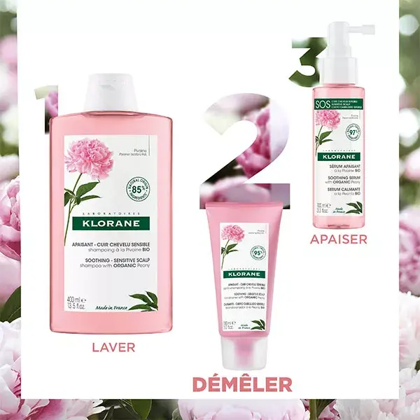 Condicionador Suavizante Klorane Peônia para Couro Cabeludo Sensível 150ml