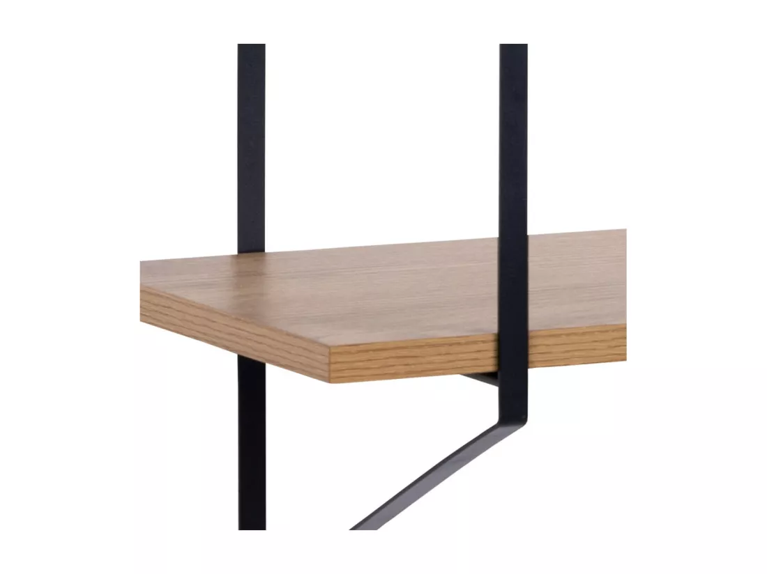Tocro - Etagère murale en bois et métal L191cm - Bois clair
