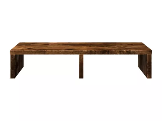 Support de moniteur chêne fumé 50x27x10 cm bois d'ingénierie