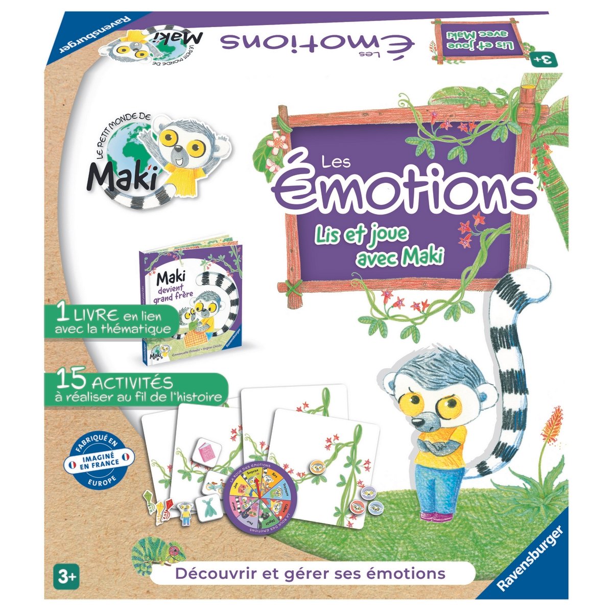 Livre Lis et joue avec Maki - Les émotions