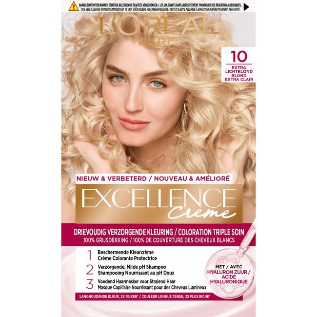 L'Oréal Paris Excellence Crème Verzorgende Crèmekleuring 10 Extra Lichtblond