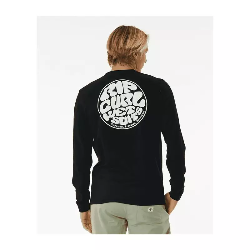 Teeshirt RIPCURL Wetsuit Icon L/S Tee Black XS