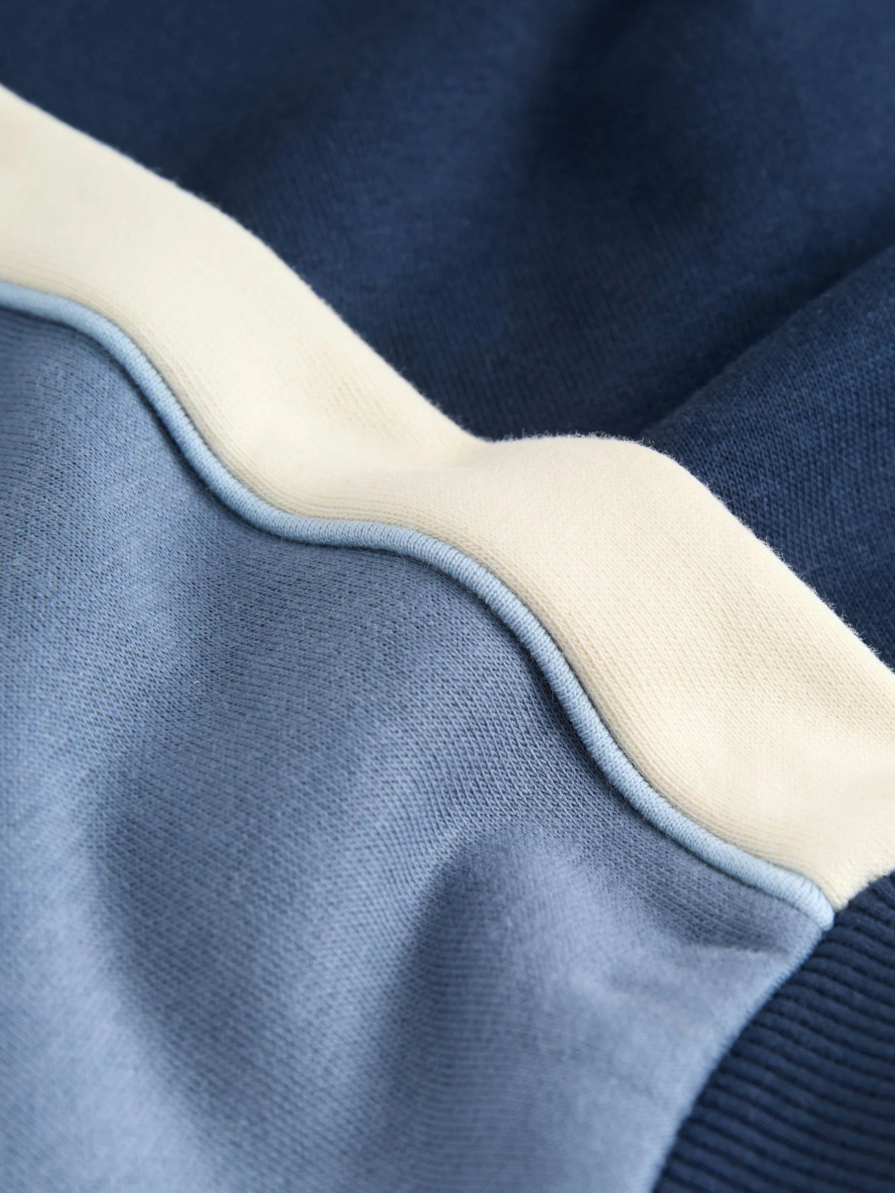 Blauw met kleurvlakken - Set met sweatshirt en joggingbroek (3mnd -7jr)