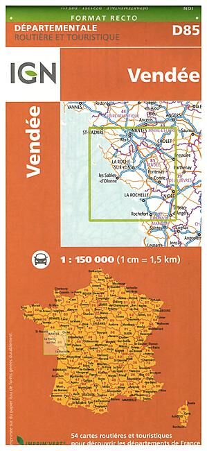 IGN - D85 VENDEE ECHELLE 1 150 000