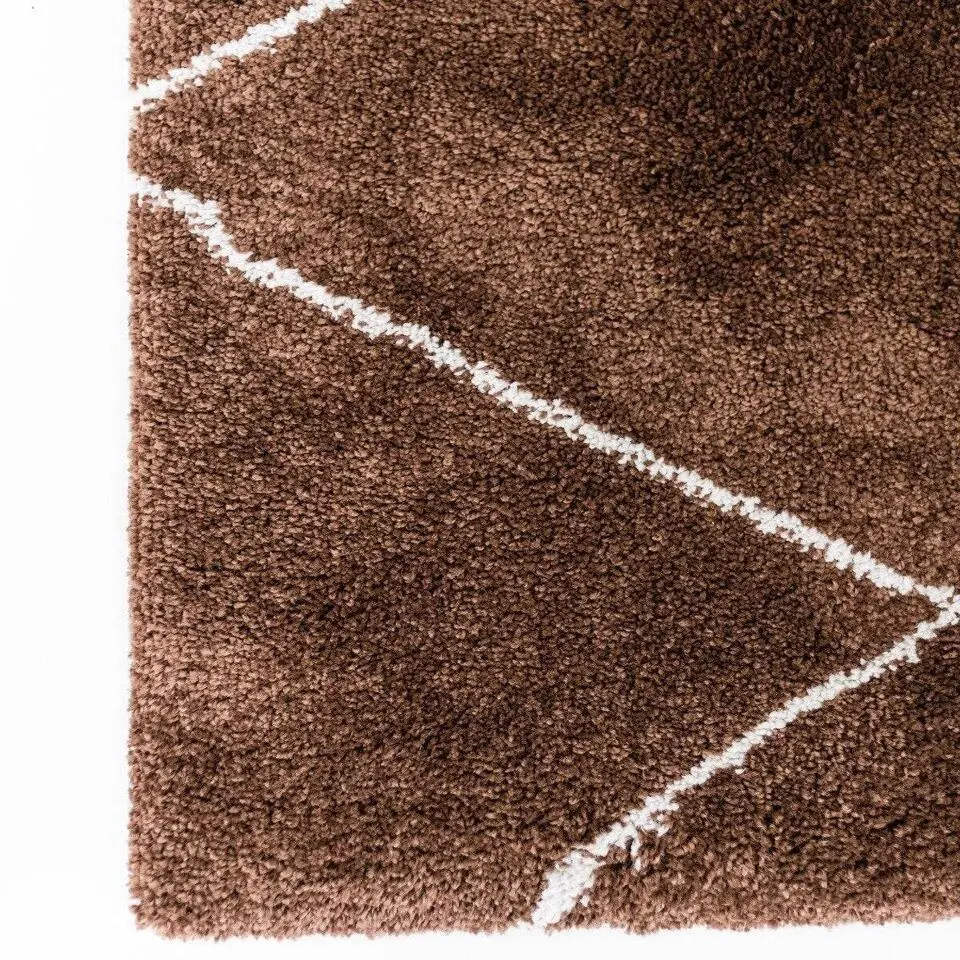 Interieur05 berber vloerkleed Nea roest/creme - 230 x 160 cm