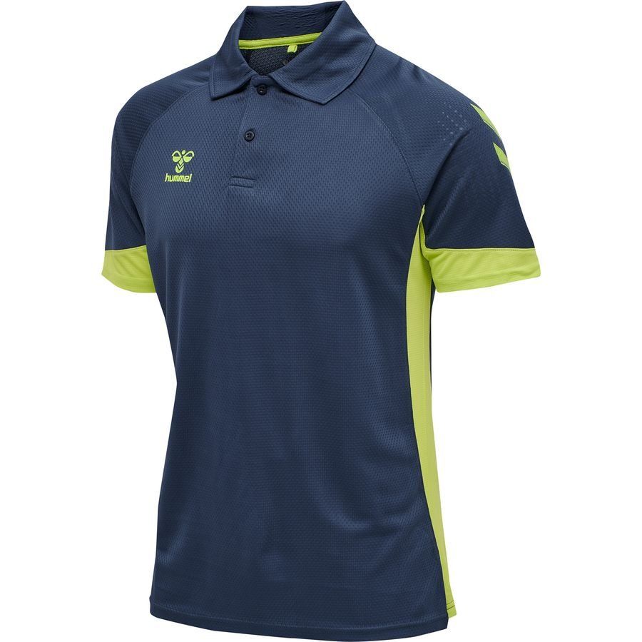 Hummel Lead Polo - Bleu Marine/Vert Enfant
