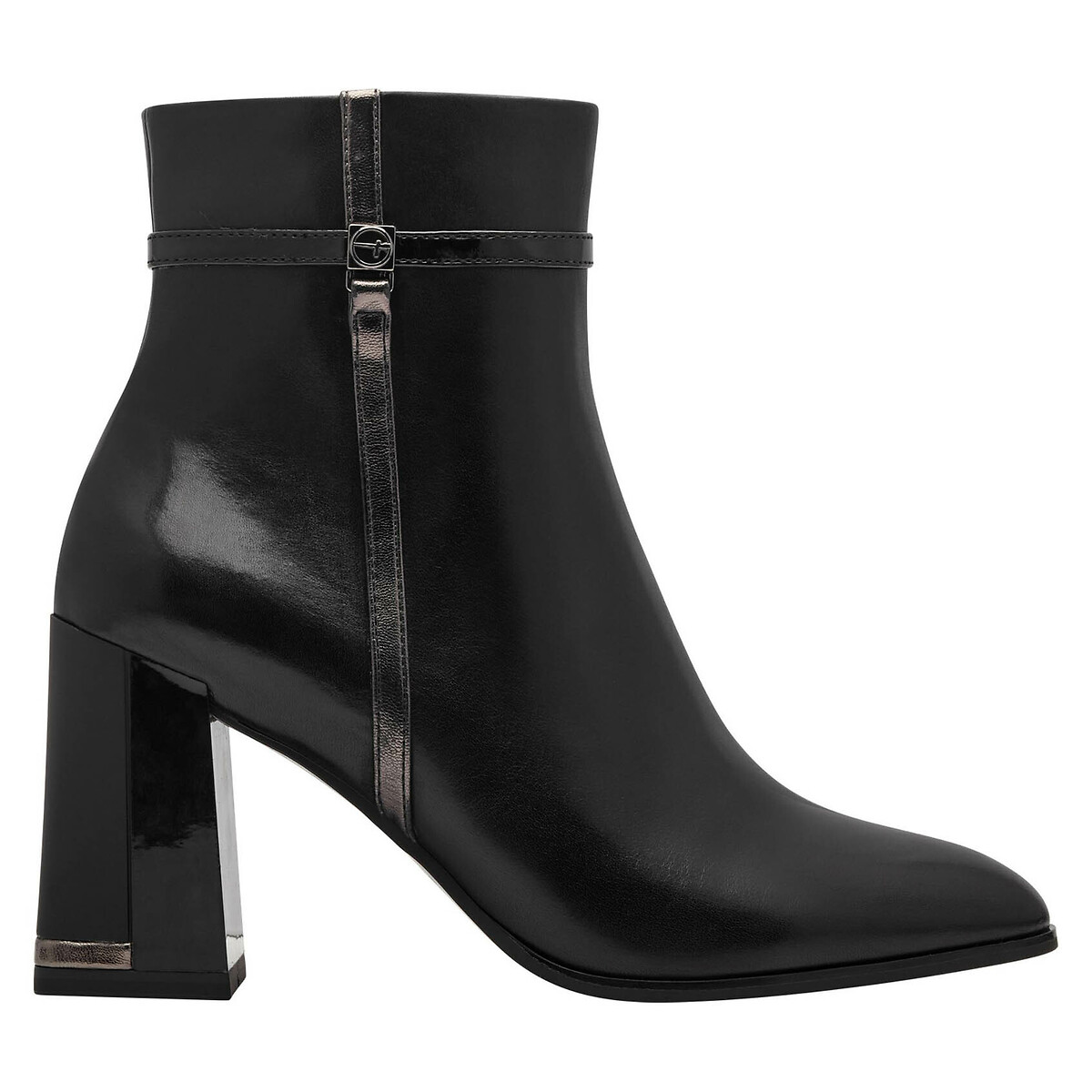 TAMARIS<br>Botas de cano curto com bico fino e salto