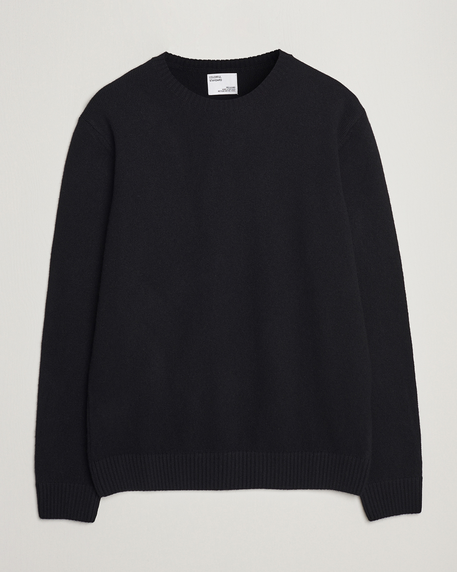 Colorful Standard Classic Merino Wool Crew Neck Deep Black